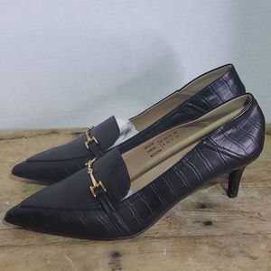 DREAM PAIRS Pointed Toe Low Kitten Heels Loafers Pump Comfort Dress Work Wedding